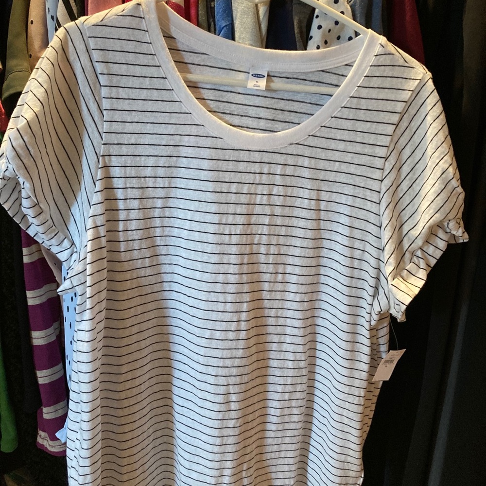 Old Navy XL Striped Twist Sleeve Tee